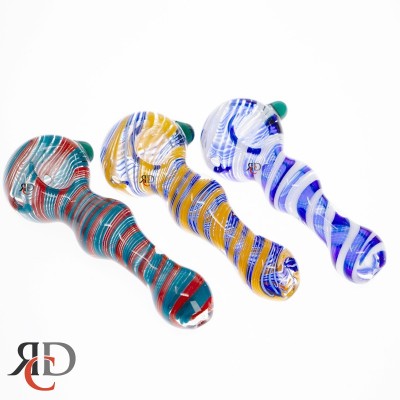 GLASS PIPE SWIRL ART RIM GP5105 1CT